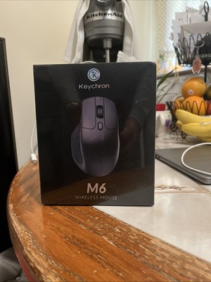 Keychron M6 Wireless Gaming Optical Mouse, Tri-Mode 2.4 GHz/Bluetooth 5.1/Wired 