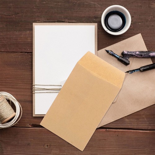 50 Pcs Seed Envelope Office Coin Storage Brown Envelopes for Money - Picture 3 of 12