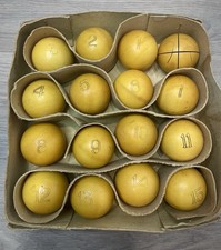 2200g Bakelite FULL Set of 16 Rare Soviet Russian Billiard Balls USSR 58 mm VTG