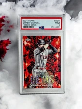 2024 TOPPS CHROME CORBIN CARROLL HIDDEN GEMS POP10 AZ DBACKS HIGHEST GRADE PSA9