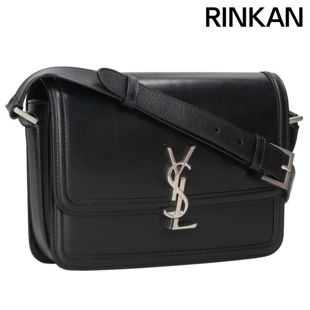 Borsa a tracolla Saint Laurent Paris Solferino Cassandra logo pelle di vitello patta usata