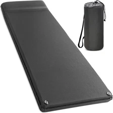 Self Inflating Sleeping Pad, 3.1" Ultra-Thick Memory Foam Camping Pad with Pi...