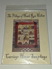 NEW Carriage House Samplings THE VILLAGE OF HAWK RUN HOLLOW Cross Stitch PATTERN