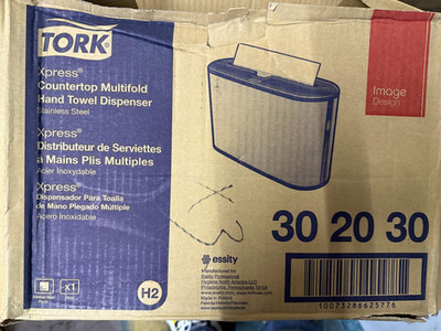 Tork Xpress CounterTop Universal Paper Towel Dispenser, Stainless Steel - 302030