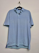 RLX Ralph Lauren Striped Polo Shirt Mens Size Medium Short Sleeve Performance