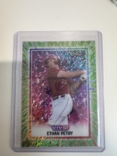 Leaf Vivid Ethan Petry Auto South Carolina Gamecocks NCAA Baseball Pre-Proof 1/1