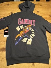 X-Men Marvel '97 Gambit Cards Zip Hoodie BoxLunch Her Universe XS XSMALL NWT