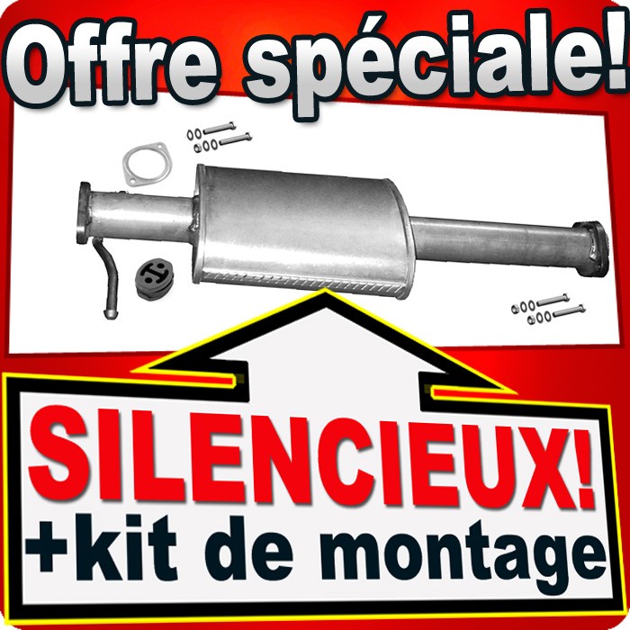 Silencieux avant pour Alfa Romeo 156 et GT 2.0 JTS de 2002 à 2010