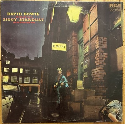 David Bowie Original Ziggy Stardust Pressing 1972 Vinyl LP VG+/VG Lyric Insert