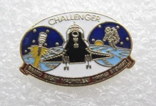 NASA Challenger Space Shuttle Lapel Pin (D869)