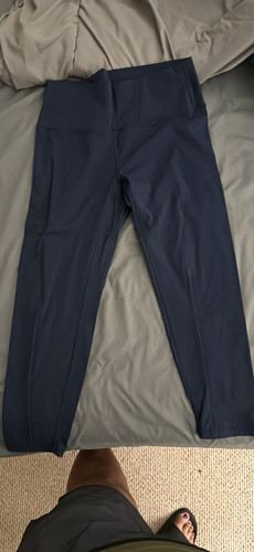 ZYIA Active Women’s Navy Solid Pull-On Activewear Leggings Size 8-10