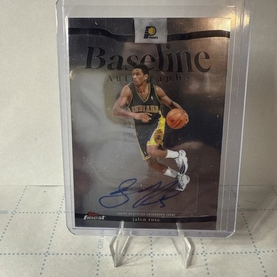 2025-26 Topps Finest Jalen Rose #BA-JE Baseline Auto Pacers