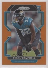 2021 Panini Prizm Rookie Orange Prizm 1/249 Tyson Campbell #384 0z8v