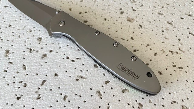 Kershaw Folding Pocket Knife 1660 Leek Ken Onion Design Linerlock A/O Plain Blad - Image 4 of 4