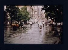 A Street Scene in Canton China 1977 Vintage 35mm Slide Photograph C1