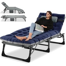 Gartenliege Sonnenliege Klappbett Campingliege Gästebett Liegestuhl