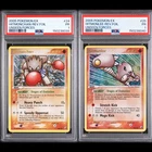 PSA 1 SEQUENTIAL 2005 EX Unseen Forces Reverse Holo Hitmonchan 24 Hitmonlee 25