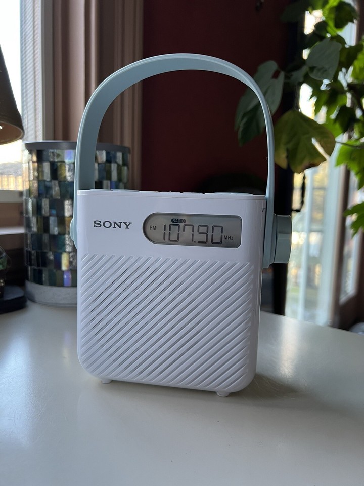 Sony FM/AM Shower Bathroom Radio W/ Manual ICFS80 Splash Proof Tested