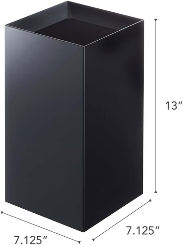 4493 Tower Square Trash Can, Black - Picture 8 of 9