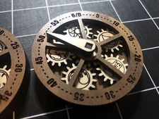 MTG HP life 60 Points Walnut - Pocket counter - Magic