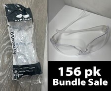 156pk Pyramex S4110S Intruder Safety Glasses/Gun Range Eyewear, Clear
