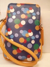 NEW Dot Random Wristlet Wallet Handbag Universal Phone Case BlackBerry ATT LG