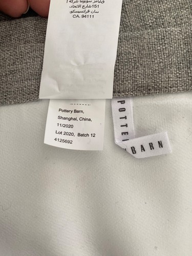 Pottery Barn Peace and Quiet Noise Reducing Curtain, Gray, 50x84 - Picture 10 of 10