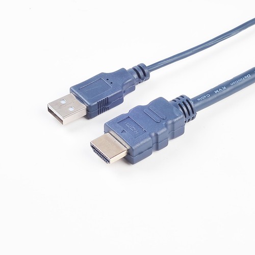 2 Port USB HDMI-compatible KVM Switch Control 2 Computers from a Single Console - 第 6/9 張圖片