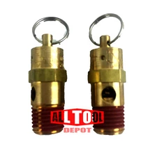 All Tool Depot AX Series Brass ASME Safety Valve 1/4" NPT 200 PSI x 2 Pieces