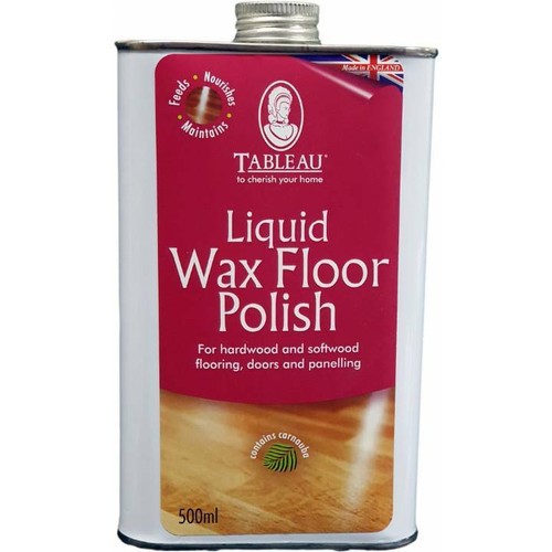 Tableau Liquid Wax Wood Floor Polish 500ml Suitable for Unsealed Wood