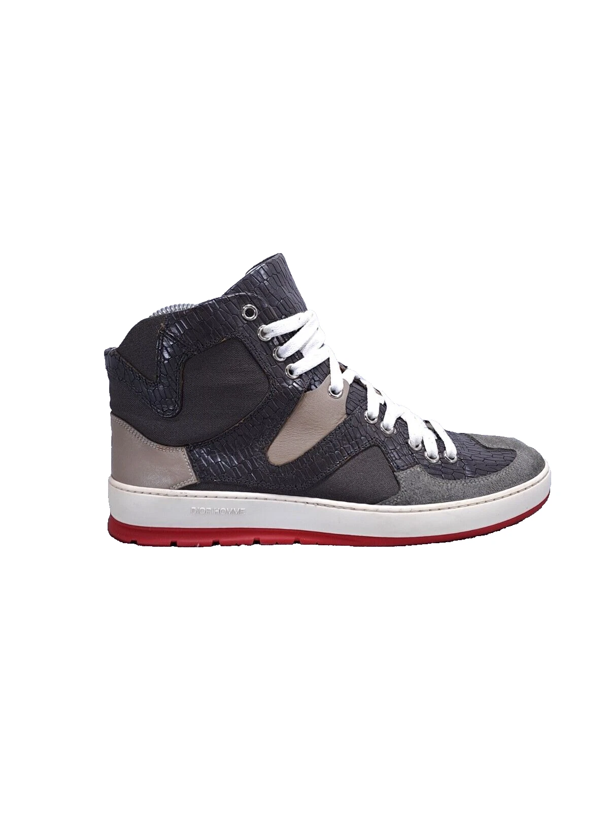 Dior Homme Scarpe da Basket in Pelle   Sneakers Originali   Tg 38 Marrone