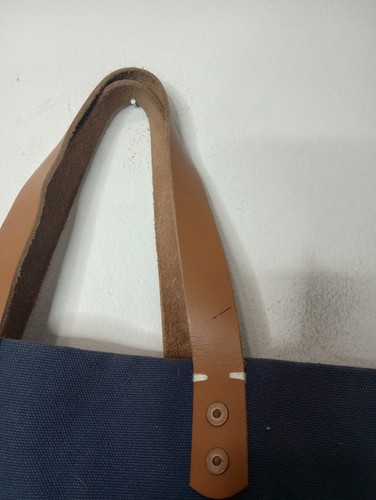 2 FEED Canvas Totes Medium Blue / Small Black - Picture 5 of 9