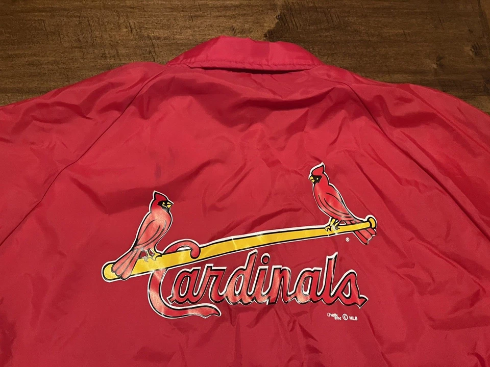 Chaqueta cortavientos vintage de los Cardenales de San Luis MLB de béisbol línea de tiza - XL para hombre Foto 4 de 4