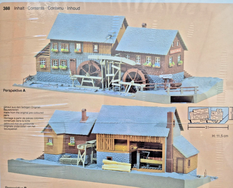 Faller H0 388 Hexenlochmühle Bausatz eingeschweißt in OVP/2506 - Bild 3 von 4