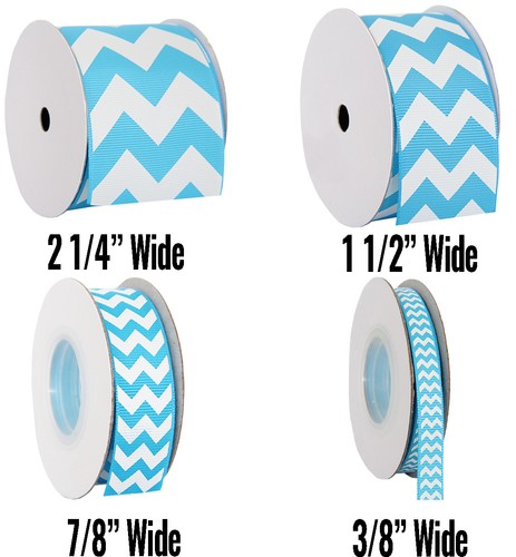 Chevron Grosgrain Ribbon 3/8",7/8",1 1/2",2 1/4" widths 5 &10 yd rolls 19 colors - Picture 11 of 22