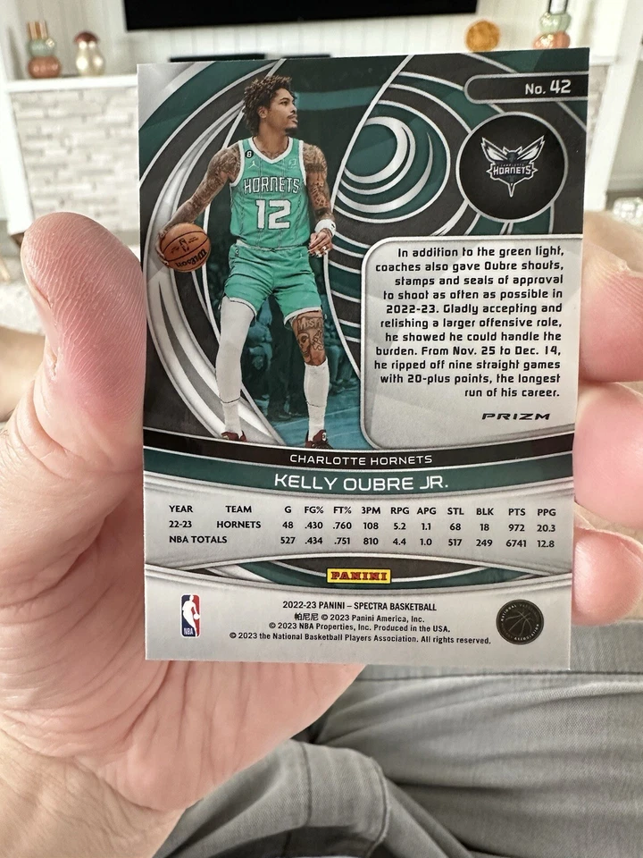 2022-23 Panini Spectra - Menagerie Prizm #42 Kelly Oubre Jr. - Image 2 of 2