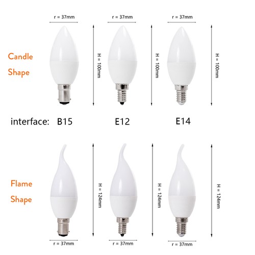 5W Dimmable E14 E12 B15 LED Chandelier Candle Light 220V 240V Bulb White Lamp AU - Picture 2 of 14