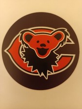 Chicago Bears - Grateful Dead Dancing Bear 3inch Weatherproof Vinyl