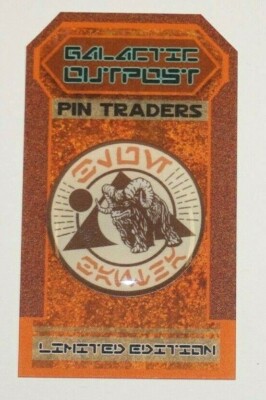 Disney Star Wars Galaxy's Edge Oga's Cantina Blue Bantha logo custom fantasy pin