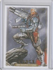 CABLE 2024 Marvel Masterpieces '92 Platinum #18 Canvas Parallel Card
