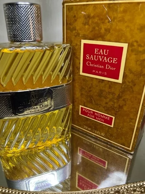 Eau Sauvage Dior edt 224 ml. Rare, vintage 1970s. Sealed bottle