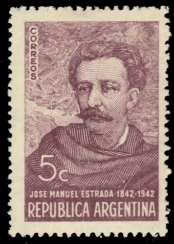 ARGENTINA 481 - Jose Manel Estrada "Writer and Diplomat" (pb70473) - Foto 1 di 1