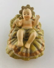 San Francisco Music Box Company Adams Hart Collection Nativity Jesus in Manger