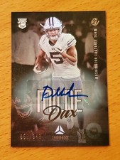 2021 Luminance Rookie Auto #115 Dax Milne BYU Washington WR #'d 58/349