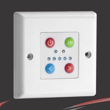 Thermostatic Wall Controller White for Electric Towel Rail Radiators 2hr Boost 