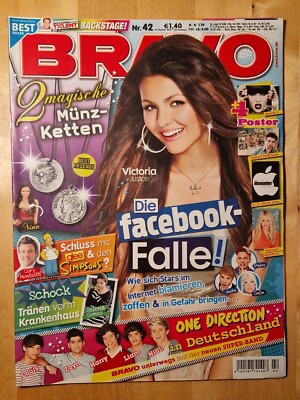 Bravo 2011 Nr. 42 12.10. Poster Jessy J Hanna Montana Steve Jobs Pattinson