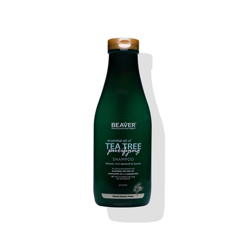 Beaver Tea Tree Shampoo For Oily Hair Flaky Scalp Itching Anti-dandruff 730ml