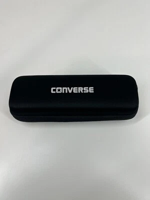 Converse glasses case zip up clamshell semi hard black pouch eye storage - image 1 of 4