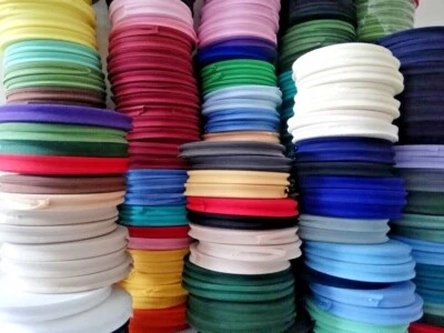 16mm COTTON BIAS BINDING TAPE 1 / 3 / 33 METRE FULL ROLL ( CHOICE OF COLOURS )