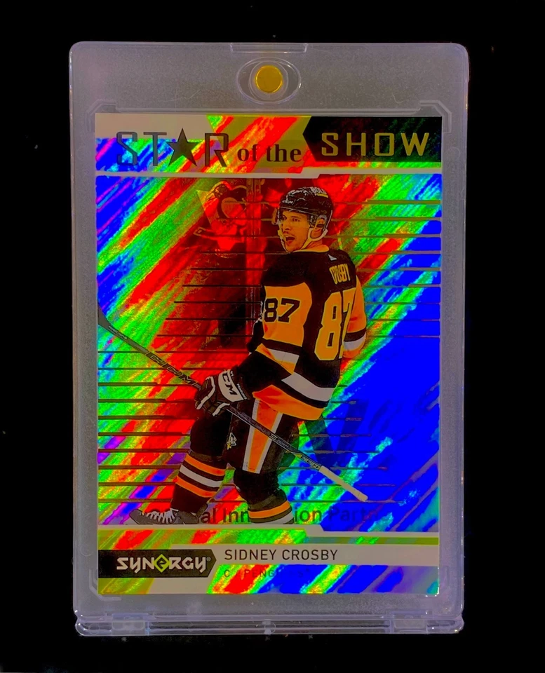 SIDNEY CROSBY REFRACTOR DE CHOQUE SP Inserto Lazer Holo No Automático - PINGÜINOS Foto 2 de 4
